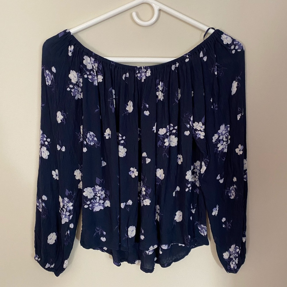 Hollister Floral Off the Shoulder Top